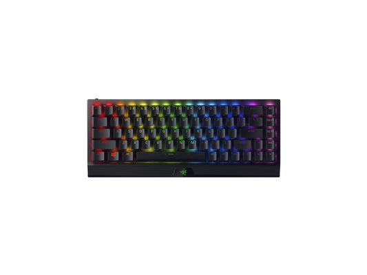 Razer BlackWidow V3 Mini HyperSpeed 65% Mechanical Gaming Keyboard: Wireless Technology - Yellow Switches- Linear & Silent - Dou