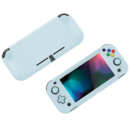 PlayVital ZealProtect Case for Nintendo Switch Lite - Ergonomic Grip, Shock-Absorbent, Anti-Scratch, Heaven Blue, Model PSLYP3018
