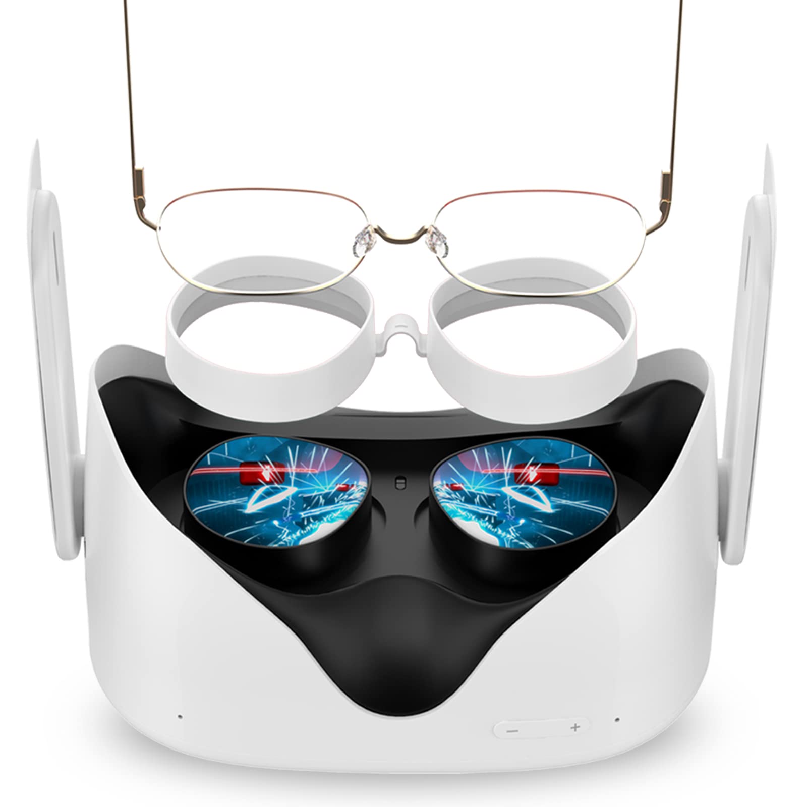 SUPERUS Lens Protector Compatible with Oculus/Meta Quest 2  Glasses Spacer - Anti-Scratch VR Accessories to Prevent Your Glasses from Scratching VR Lenses (White)