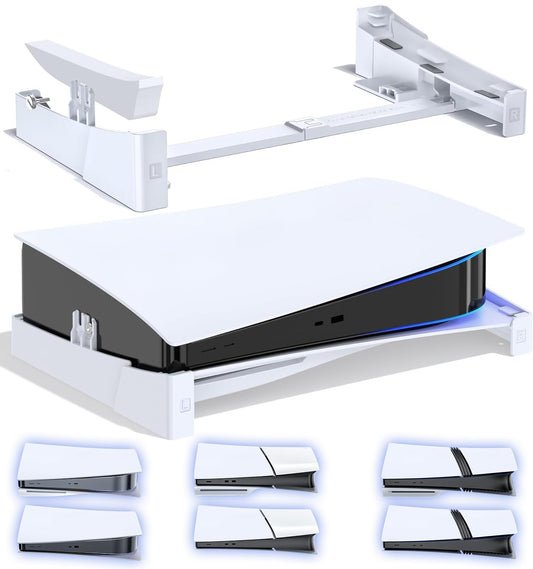 OIVO PS5/Slim/Pro Horizontal Stand for Disc & Digital Console  Stable PS5 Accessories Base Stand with Upgraded Support Rods on Bottom & Scalable Design for PlayStation 3 Skins