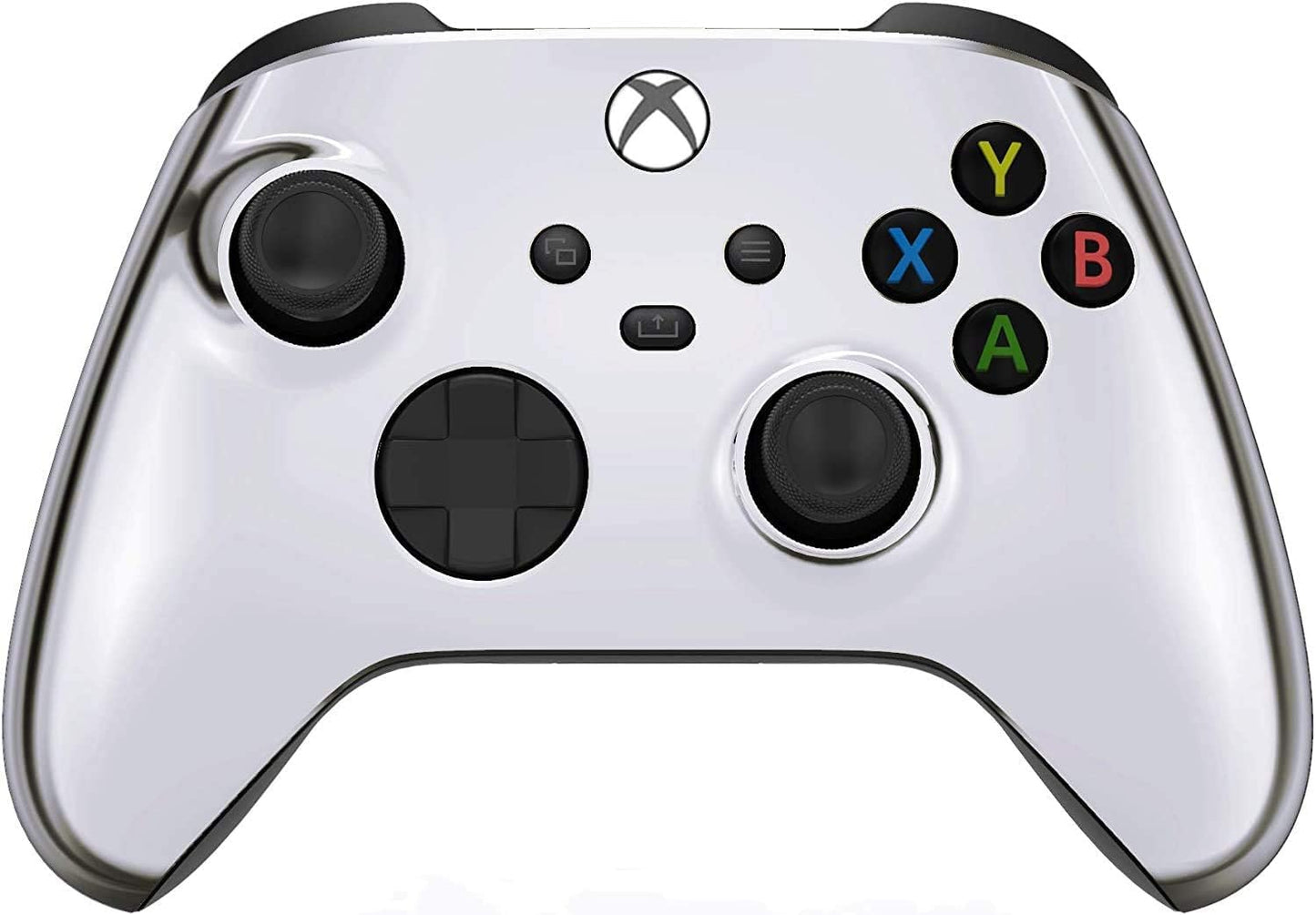 Custom Controllerzz Wireless Controller for Xbox Series X/S & One - Soft Touch - X/S Silver Chrome