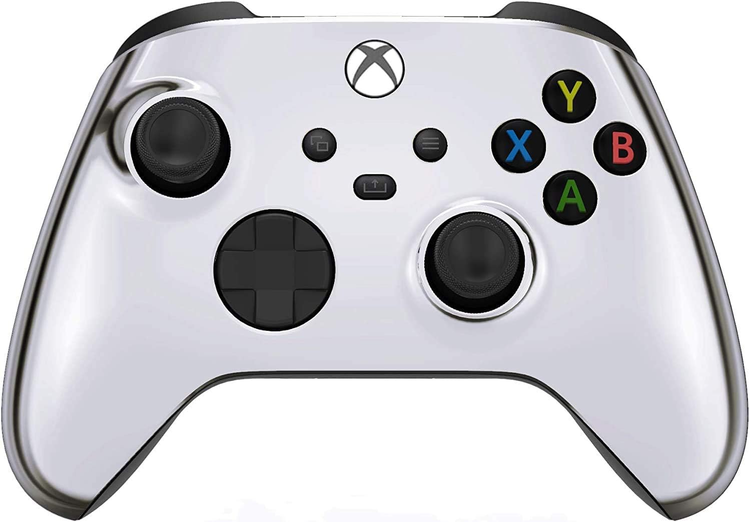 Custom Controllerzz Wireless Controller for Xbox Series X/S & One - Soft Touch - X/S Silver Chrome