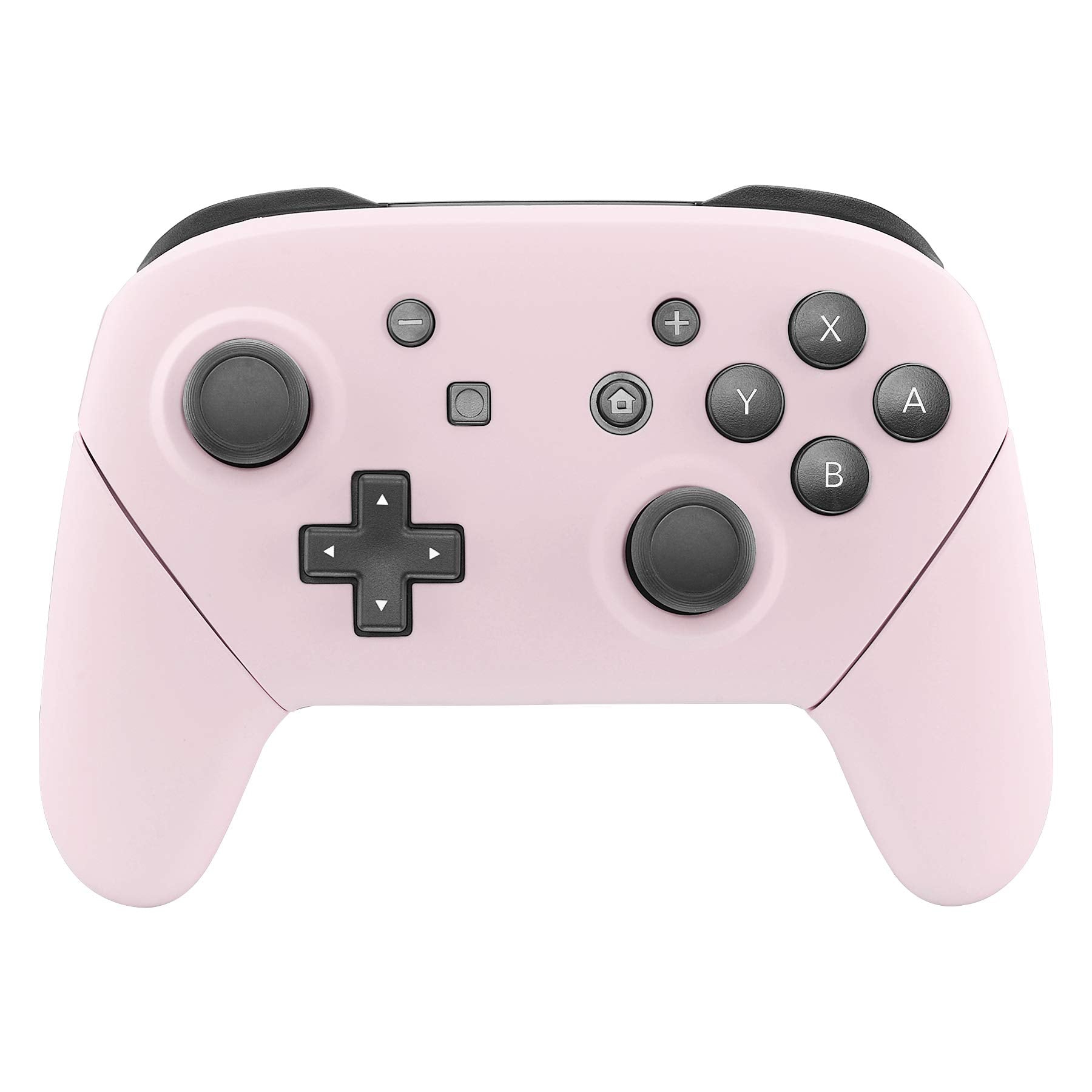eXtremeRate Cherry Blossoms Pink Faceplate Backplate Handles for Nintendo Switch Pro Controller, DIY Replacement Hand Grip Housi