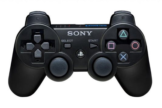 Sony Playstation 3 Dualshock 3 Wireless Controller - Renewed, Black, Model CECHZC2UA1_CR