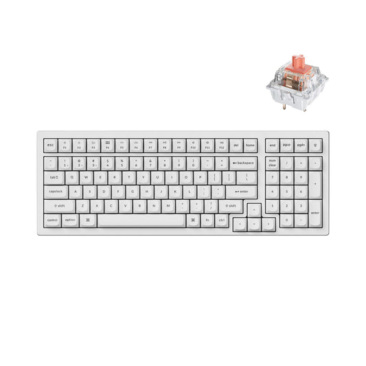 Keychron K4 Pro QMK/VIA Custom Wireless Mechanical Keyboard, Programmable Hot-swappable 100 Keys, RGB Backlight Wired Gaming Key