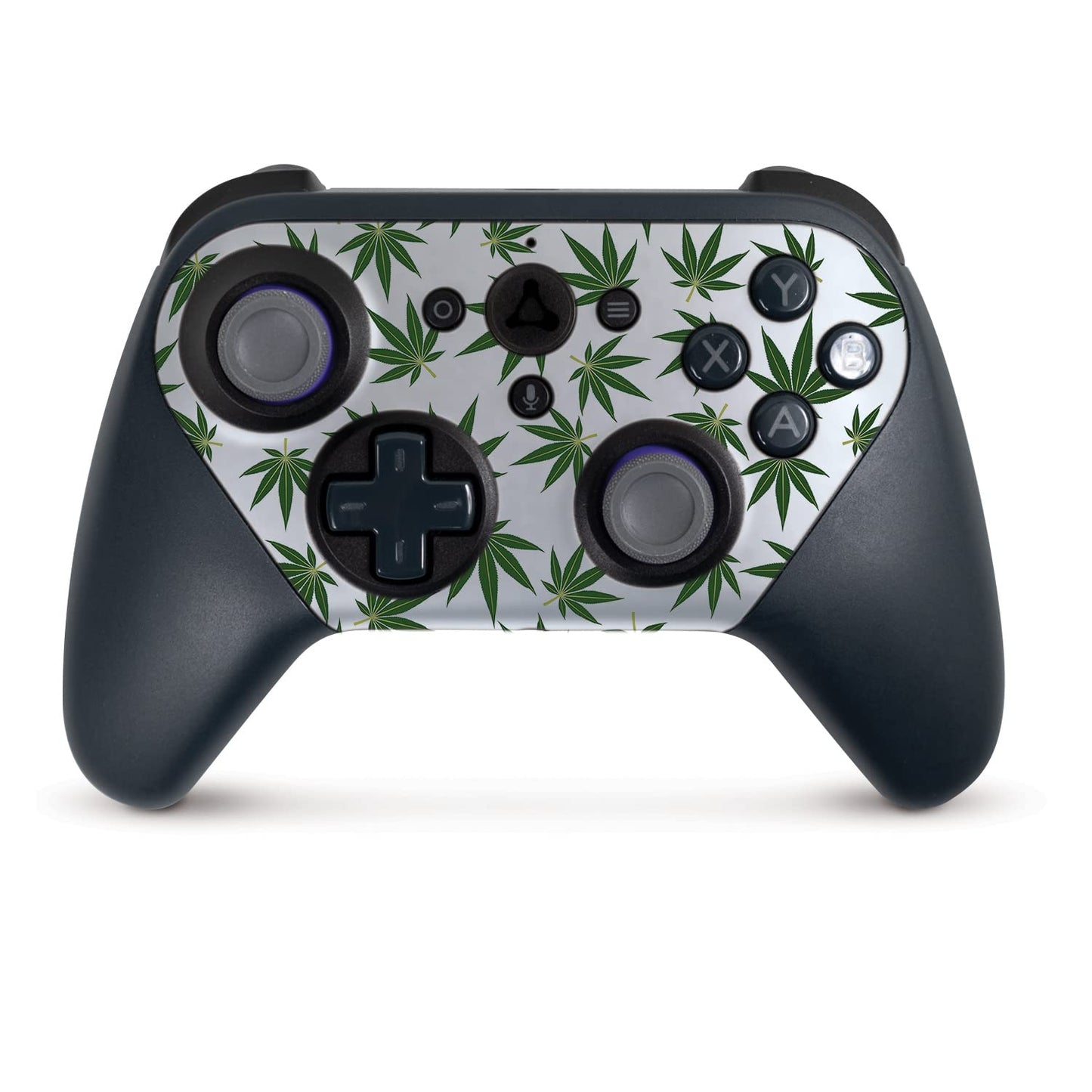 MightySkins Skin Compatible with Amazon Luna Controller - Pot Leaves Green | Protective  Durable  and Unique Vinyl Decal wrap Cover | Easy to Apply  Remove  and Change Styles | Made in The USA