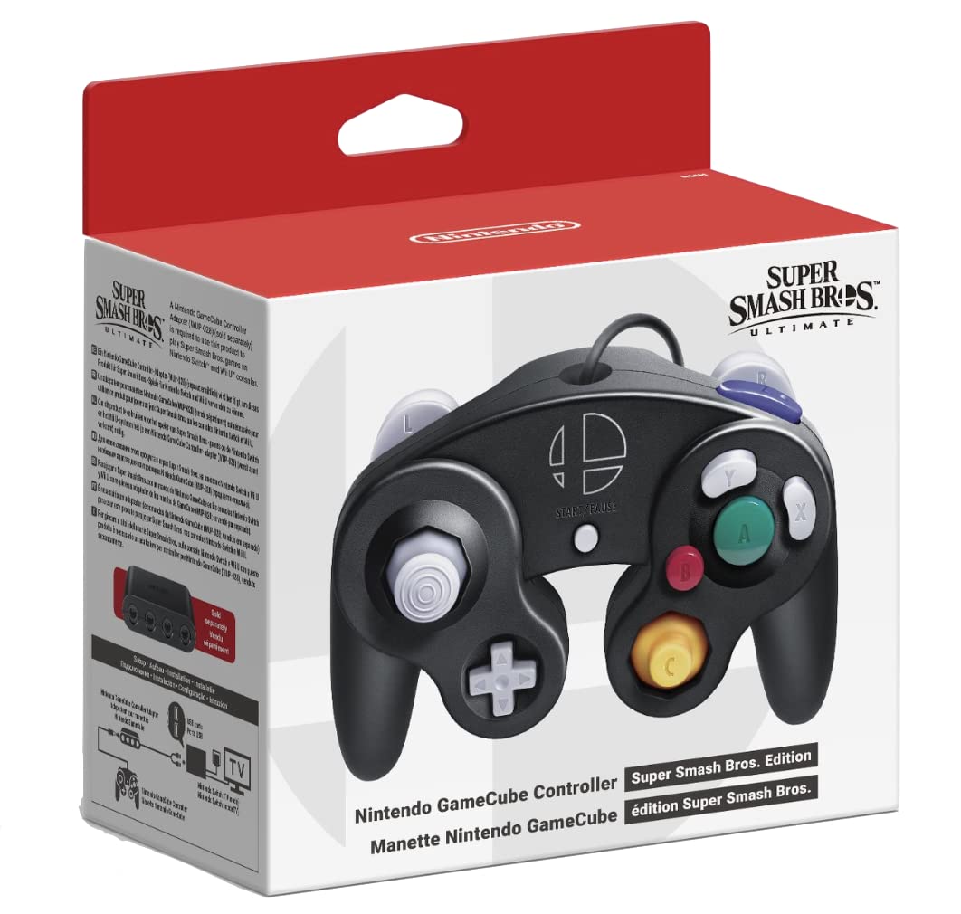 Nintendo GameCube Controller - Super Smash Bros. Edition for Nintendo Switch, Model 045496430856, Classic Gaming Accessory