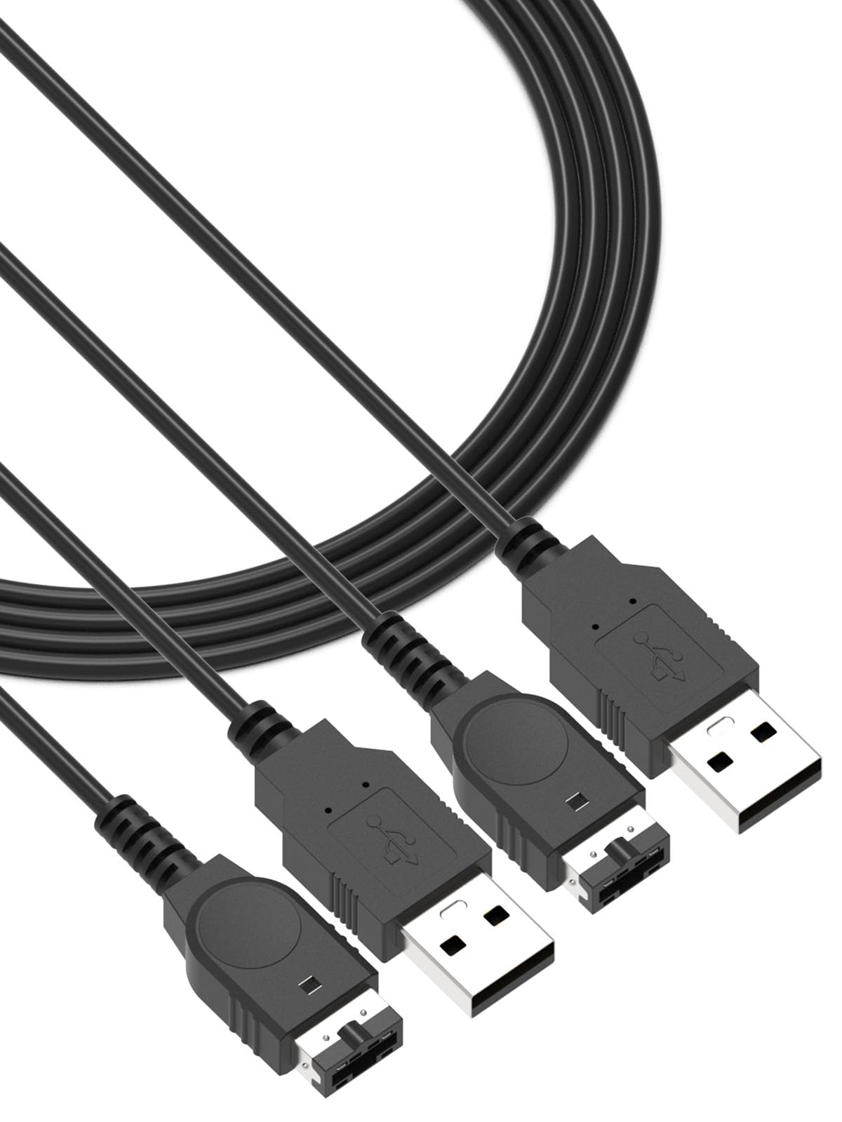 Haiyistar 2 Pack Replacement Charger Charging Cord for Gameboy Advance SP  GBA SP Charger for Nintendo DS Console(NDS)/ Gameboy Advance SP (GBA SP)  3.9 ft