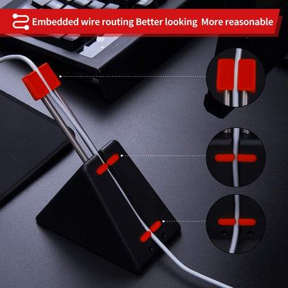 Hotline Games Mouse Bungee - Cord Management System for Esports FPS, Black, Model HGMC, Rubber Material