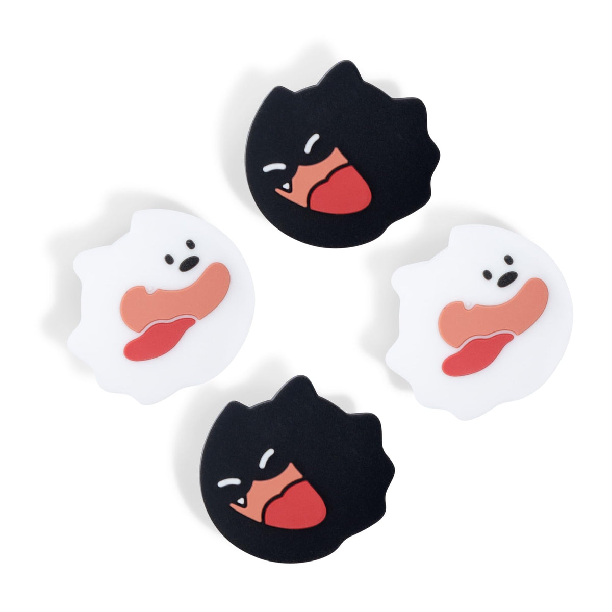 GeekShare Halloween Theme Thumb Grip Caps for Switch 4PCS Cute Silicone Joystick Caps Soft Thumbstick Cover Compatible with Nintendo Switch/OLED/Switch Lite - Ghost Puppy