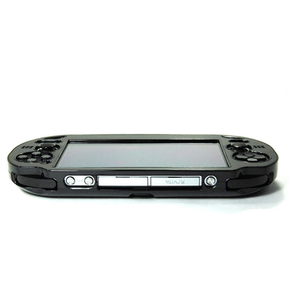 Cosmos Hard Case Cover for PS VITA 1000 - Aluminum Faceplate, Black, Fits Oval Start & Select Buttons (Not for PSV 2000)