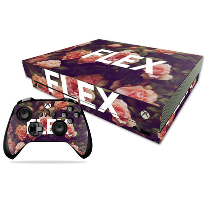 MIGHTY SKINS Xbox One X Skin - Durable Vinyl Decal Wrap Cover, Easy Apply/Remove, Flex Design, Model MIXBONXCMB-Flex