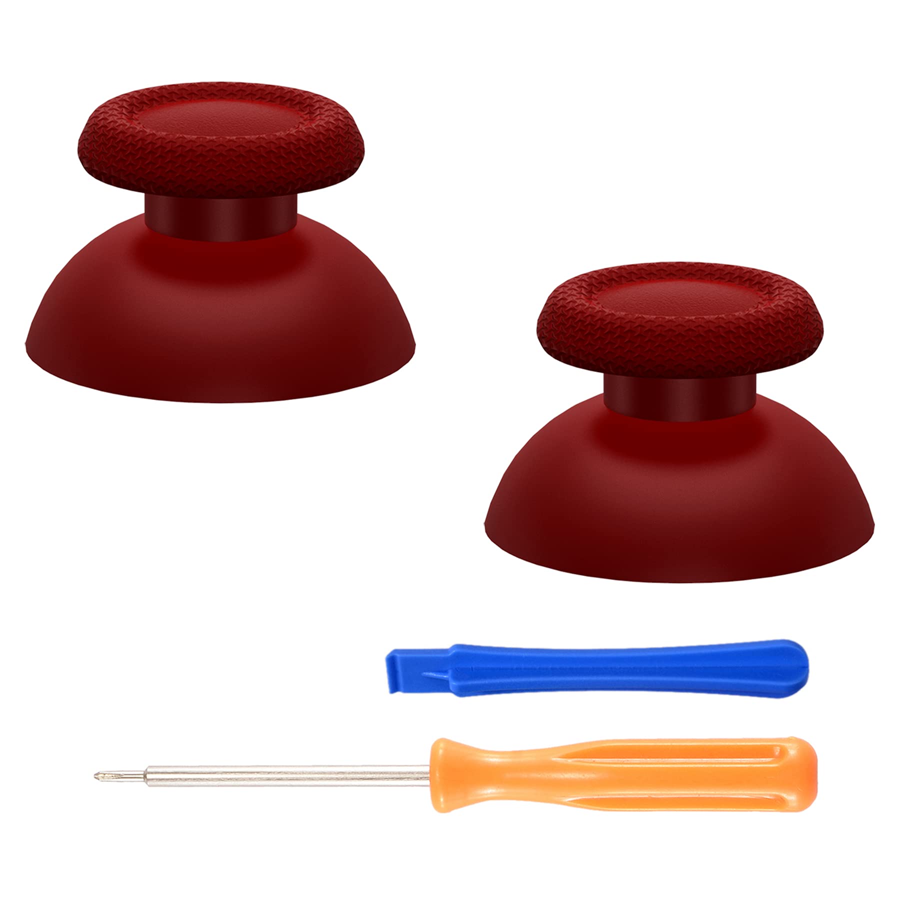 eXtremeRate Carmine Red Replacement Thumbsticks for PS5 Controller  Custom Analog Stick Joystick Compatible with PS5  for PS4 All Model Controller - Controller NOT Included