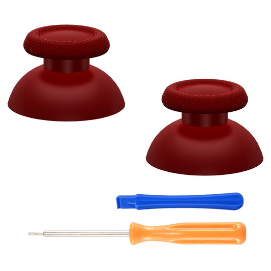eXtremeRate Carmine Red Replacement Thumbsticks for PS5 Controller  Custom Analog Stick Joystick Compatible with PS5  for PS4 All Model Controller - Controller NOT Included
