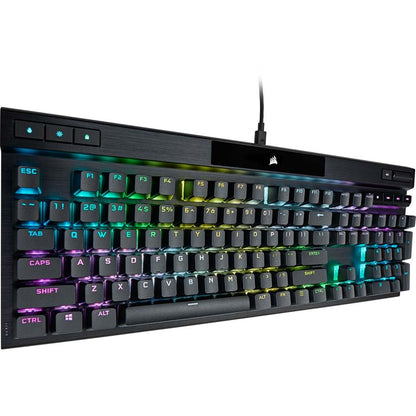 Corsair K70 PRO RGB Optical-Mechanical Gaming Keyboard - OPX Switches, PBT Keycaps, 8,000Hz, Black, Model CH-910941A-NA