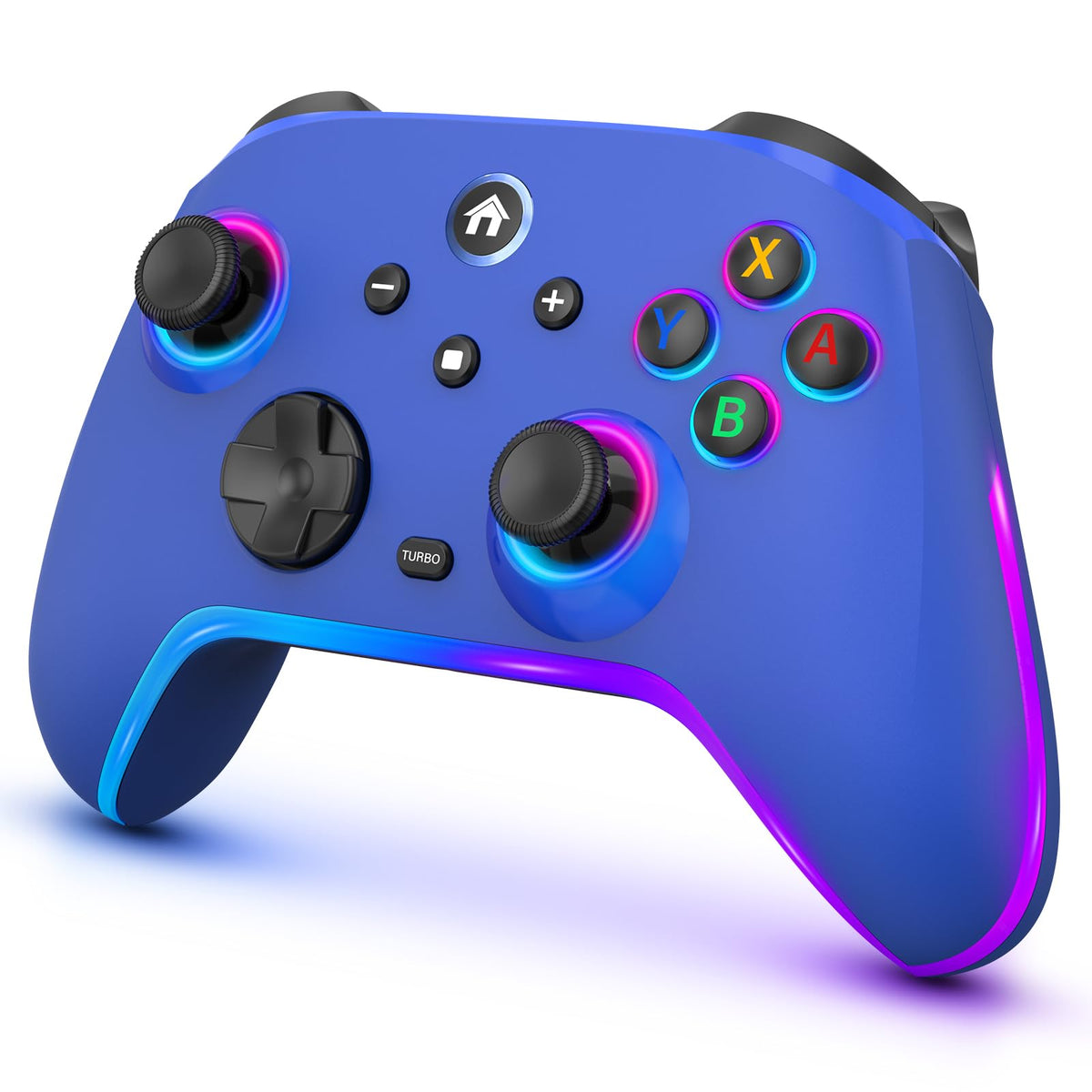 Wireless Switch Controllers for Nitendo Switch/OLED/Lite  1200mAh Switch Pro Controller with 10 Color Light Modes  Rechargeable Switch Turbo Control with Turbo  Vibration  6-Axis Gyro  Wake Up