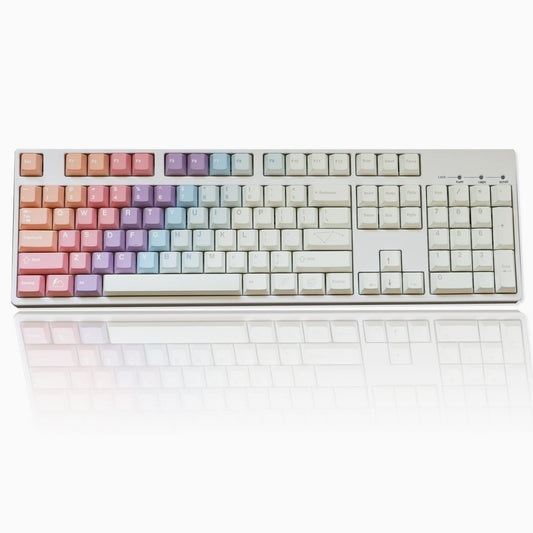 auguri Dreams Keycaps PBT Cherry Profile Keycaps for 60% 65% 75% Mechanical Keyboards 143 Key Dye Sub Gateron Cherry Mx Swithes Gaming Keyboard Gradient Key Caps Set (Dream)