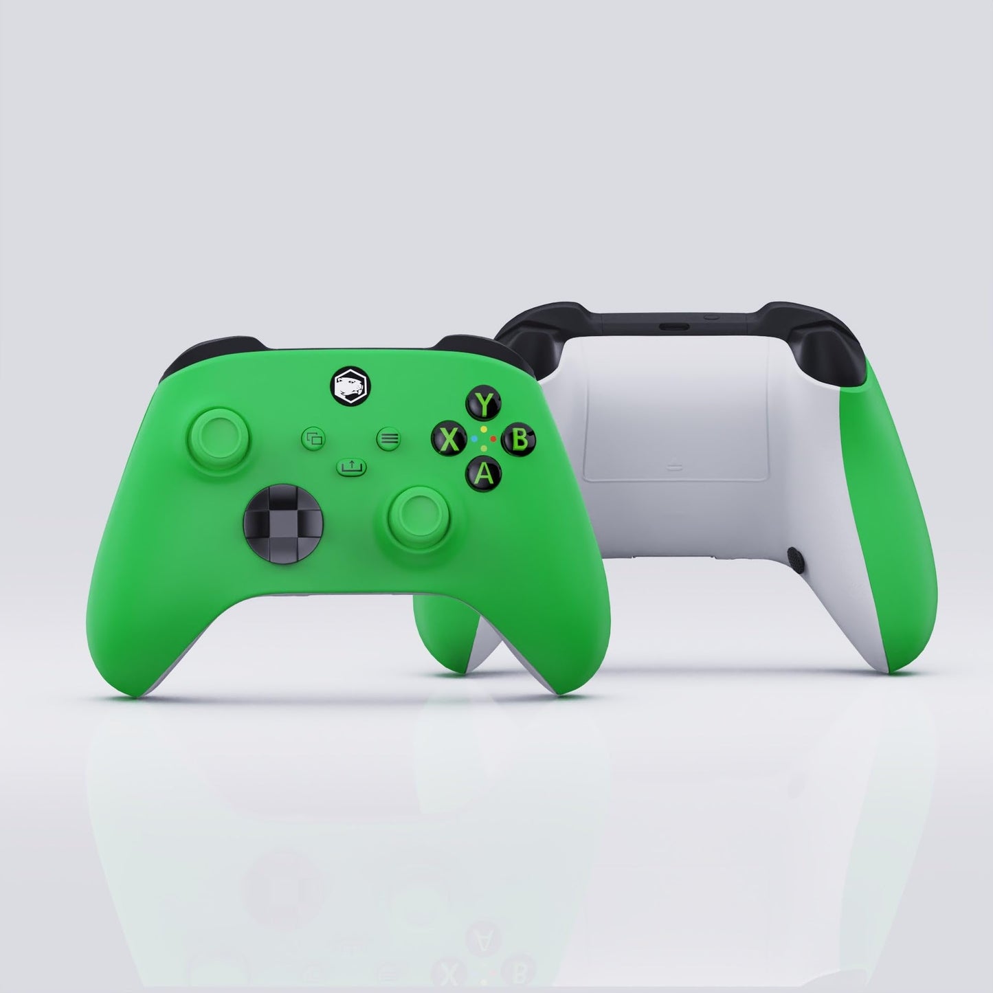 Battle Beaver Basic Pick Controller for Xbox Series X/S with Rumbles In, TMR, A/B Rear Buttons, Carrying Case Velocity Green