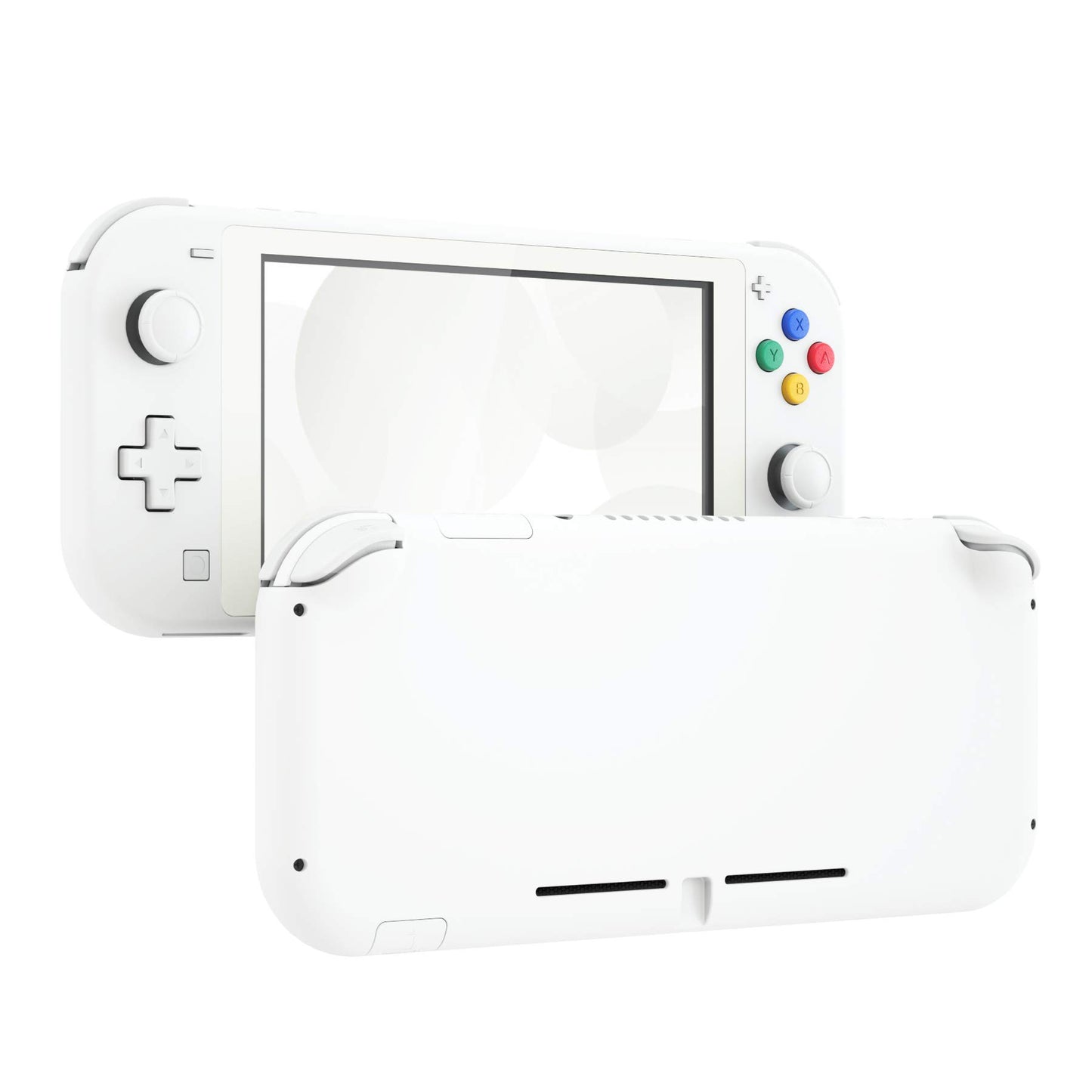eXtremeRate White DIY Replacement Shell for Nintendo Switch Lite  NSL Handheld Controller Housing with Screen Protector  Custom Case Cover for Nintendo Switch Lite [Console NOT Included]