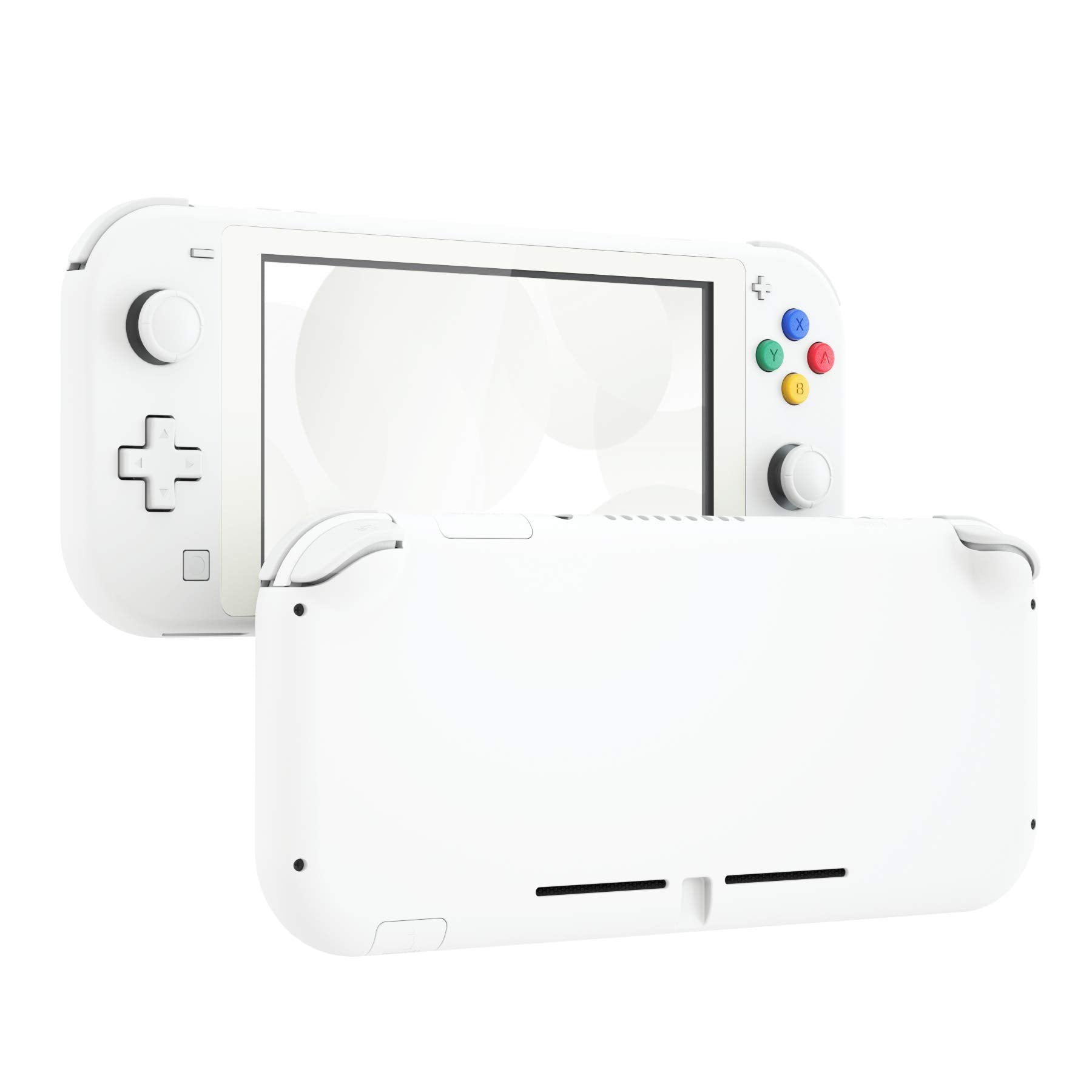 eXtremeRate White DIY Replacement Shell for Nintendo Switch Lite  NSL Handheld Controller Housing with Screen Protector  Custom Case Cover for Nintendo Switch Lite [Console NOT Included]