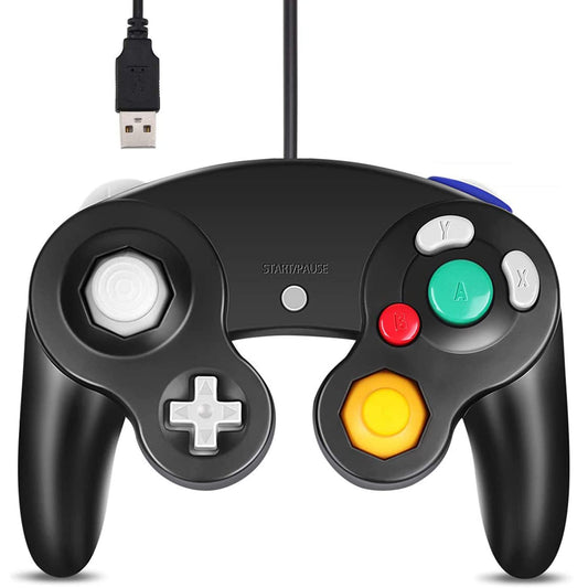 Arrocent GC Controller - Compatible Wired USB Gamecube Controller for PC - Black