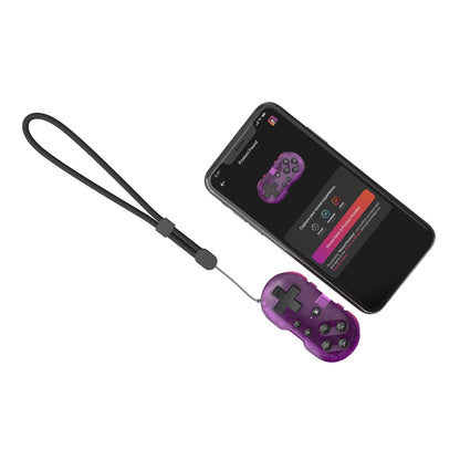 CRKD Collectible Keychain Controller for Nintendo Switch, PC, Mobile - Mini Size, Atomic Purple, Model 24-AT