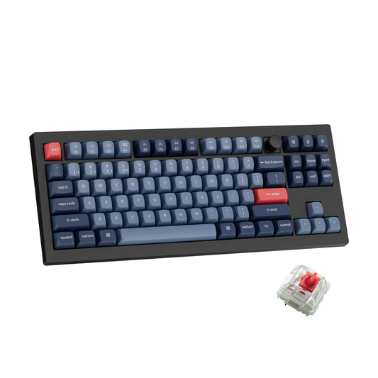 Keychron V3 Max TKL Wireless Mechanical Keyboard  QMK/VIA RGB Bluetooth/2.4 GHz/Wired  87 Keys Hot-Swappable with Gateron Red Switch  Compatible with Mac Windows Linux