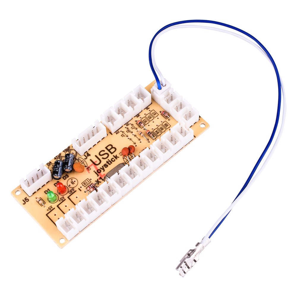 Quimat USB Arcade Encoder QR05 - Zero Delay Joystick for Mame Jamma Fighting Games - Blue-1