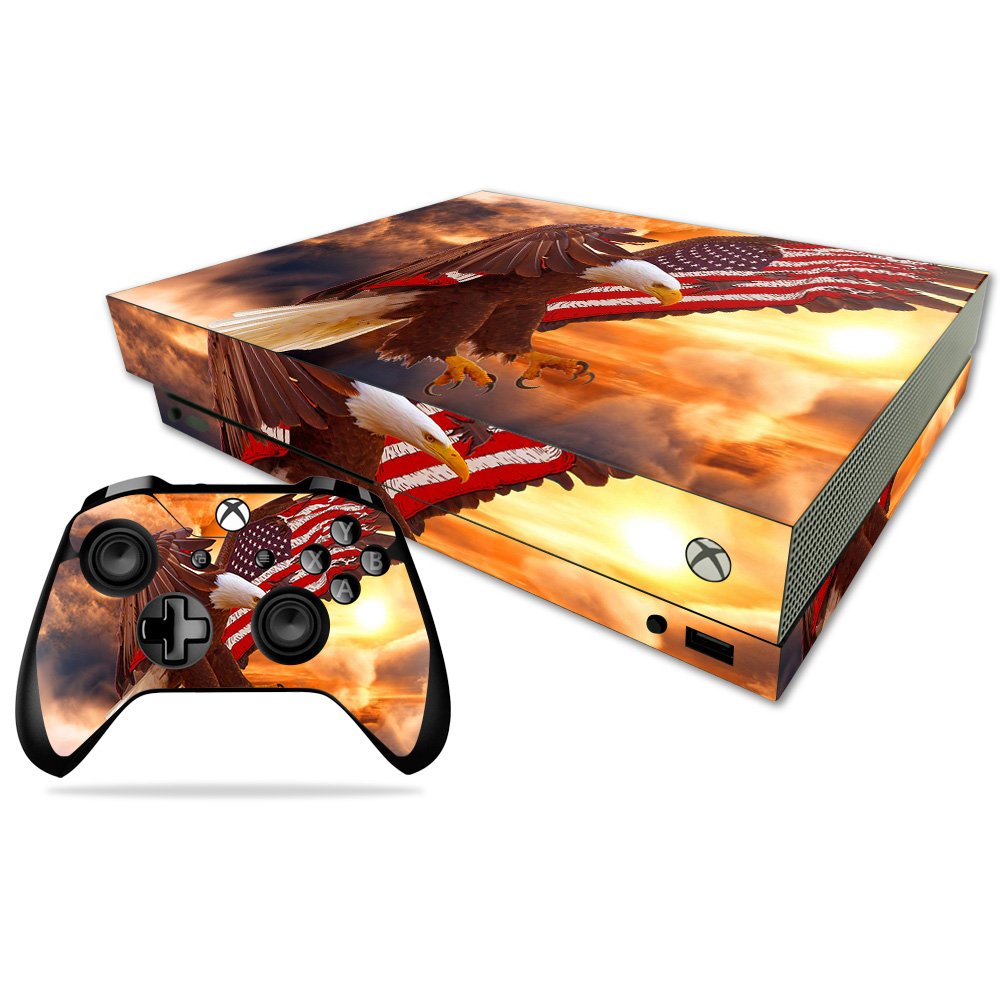 MIGHTY SKINS Xbox One X Skin - Bald Eagle Vinyl Decal Wrap, Durable & Easy to Apply, Model MIXBONXCMB-Bald Eagle