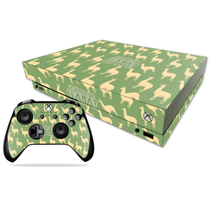 MIGHTY SKINS Xbox One X Skin - Llama Vinyl Decal Wrap, Durable & Easy to Apply, Model: MIXBONXCMB-Llama, Made in the USA