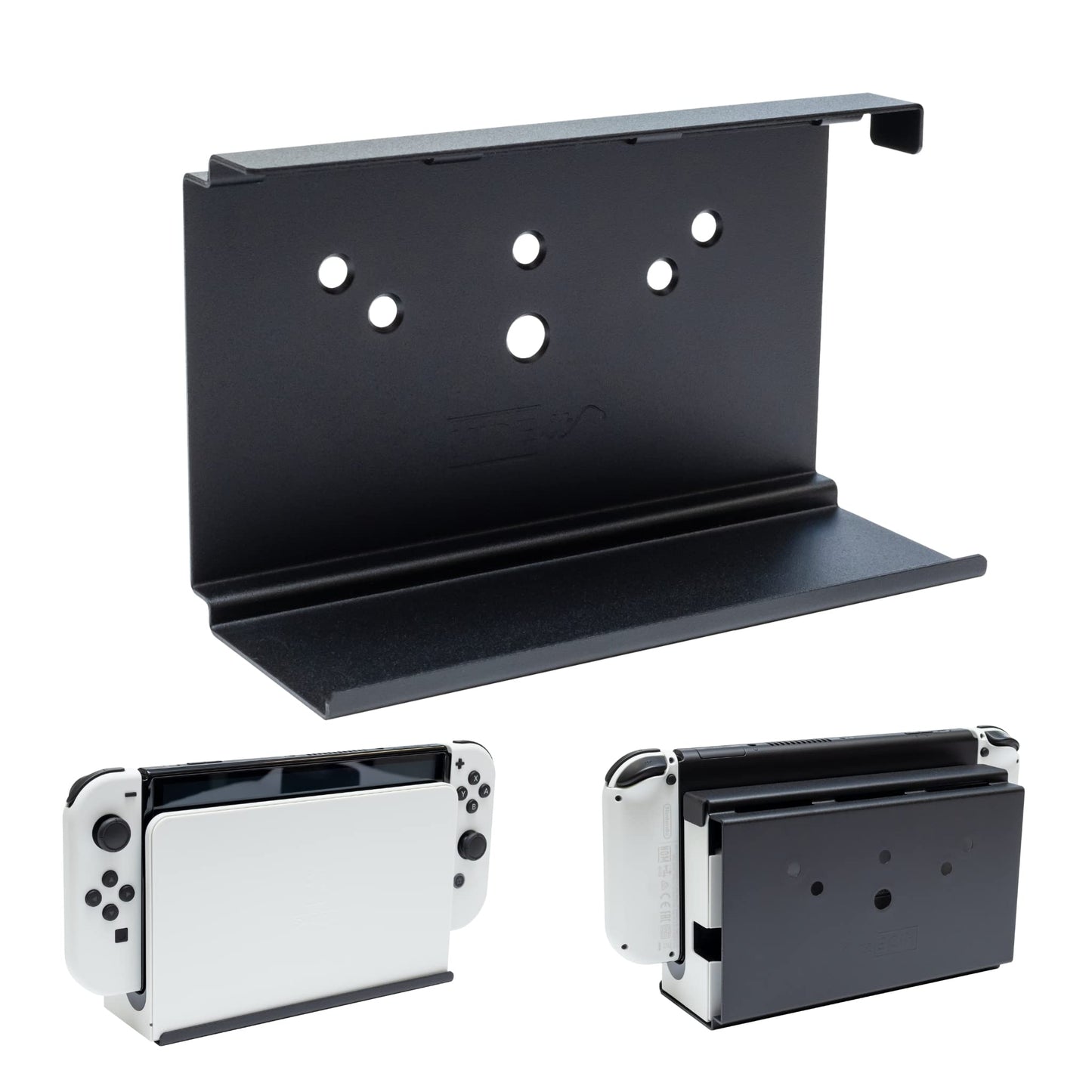 HIDEit Mounts Switch Wall Mount - Steel Mount for Nintendo Switch & OLED - Model HIMSWITCH6103 - Mount Only - Color: Nintendo Switch 1