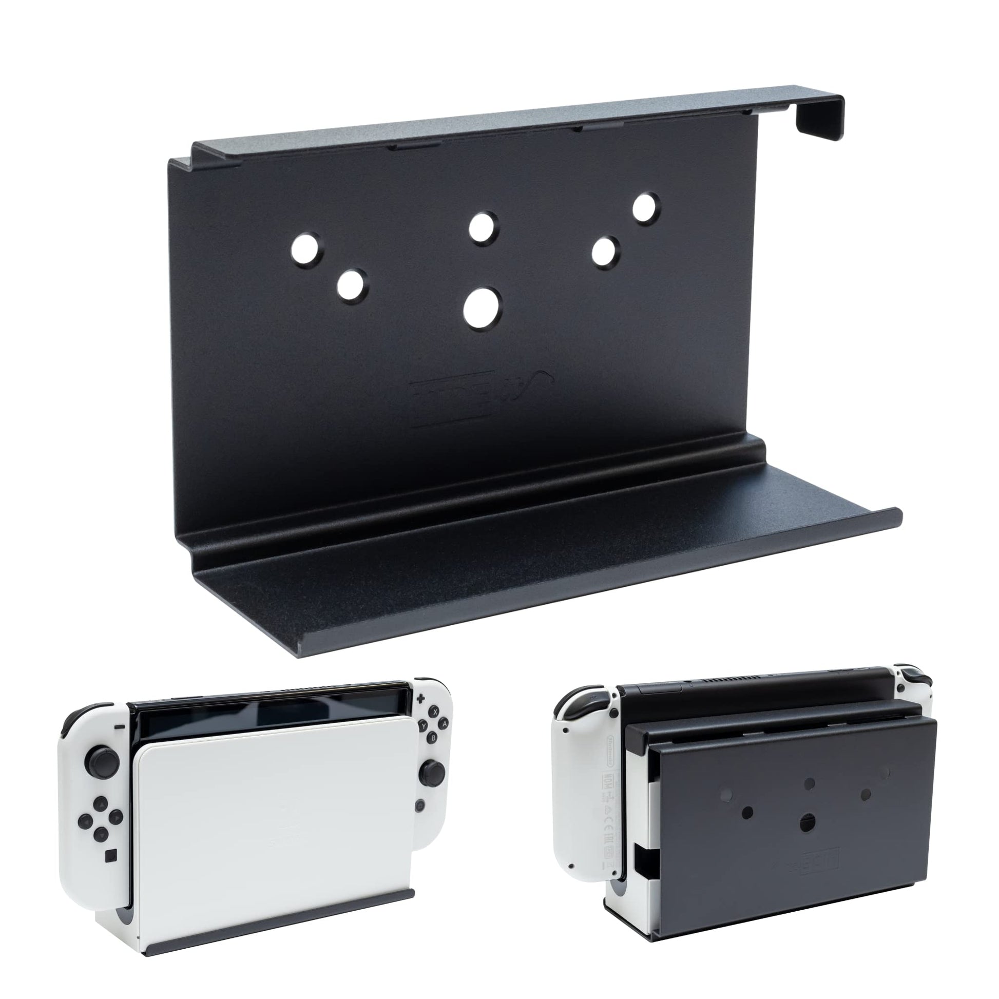 HIDEit Mounts Switch Wall Mount - Steel Mount for Nintendo Switch & OLED - Model HIMSWITCH6103 - Mount Only - Color: Nintendo Switch 1