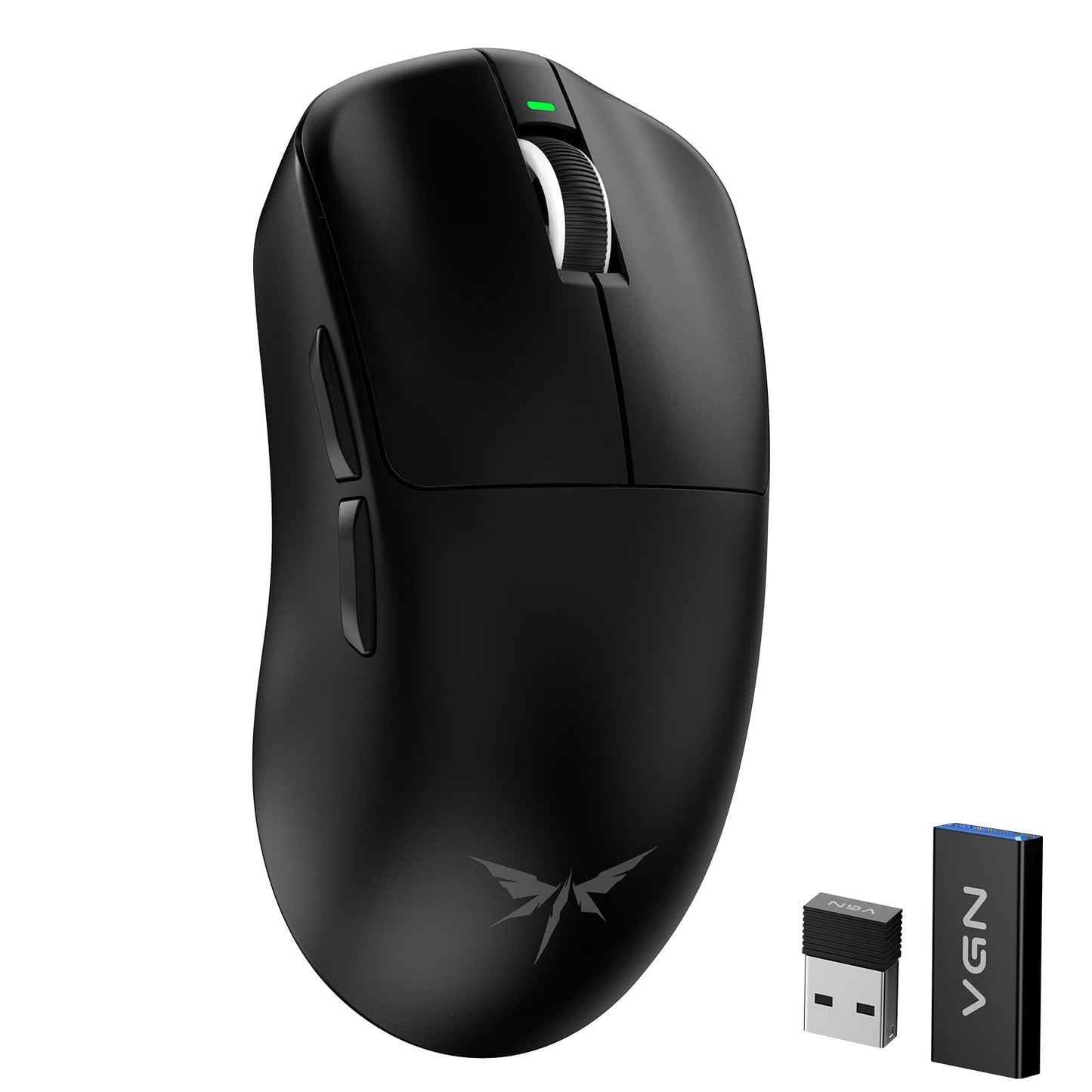 VGN F1 MOBA Wireless Gaming Mouse with Max 26 000 DPI  High Precision  Lightweight 55g  4K Polling  200Hr Battery Life  6 Programmable Buttons  USB-C Charging  for PC/Mac/Laptop Classic Black