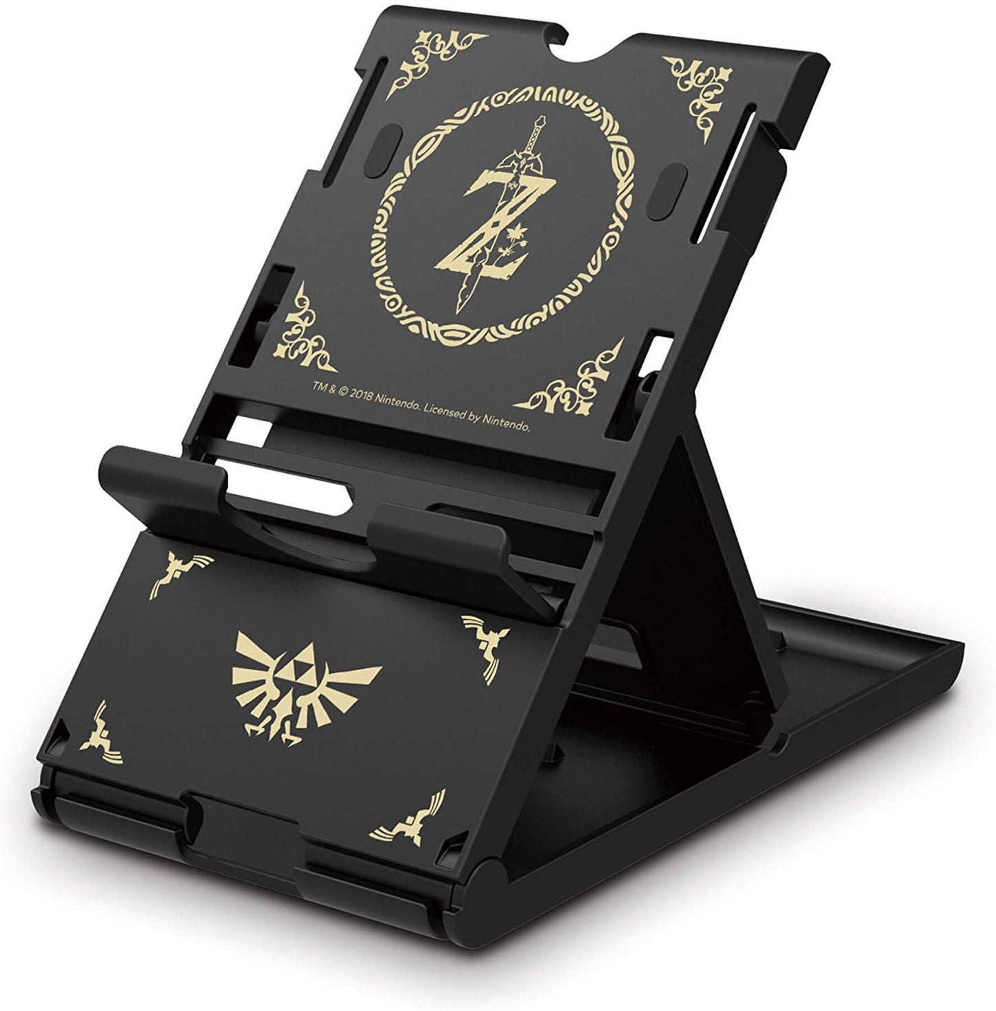 HORI Nintendo Switch Compact Playstand - Officially Licensed, Black, Model NSW-085U, The Legend of Zelda Edition