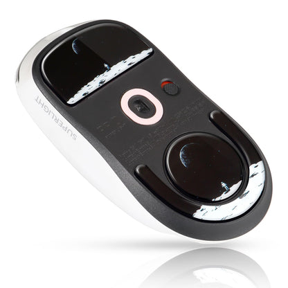 immoenuc Glass Mouse Skates for Logitech G PRO X Superlight 2 - Smooth, Durable, Earth Pattern Mouse Feet Pads