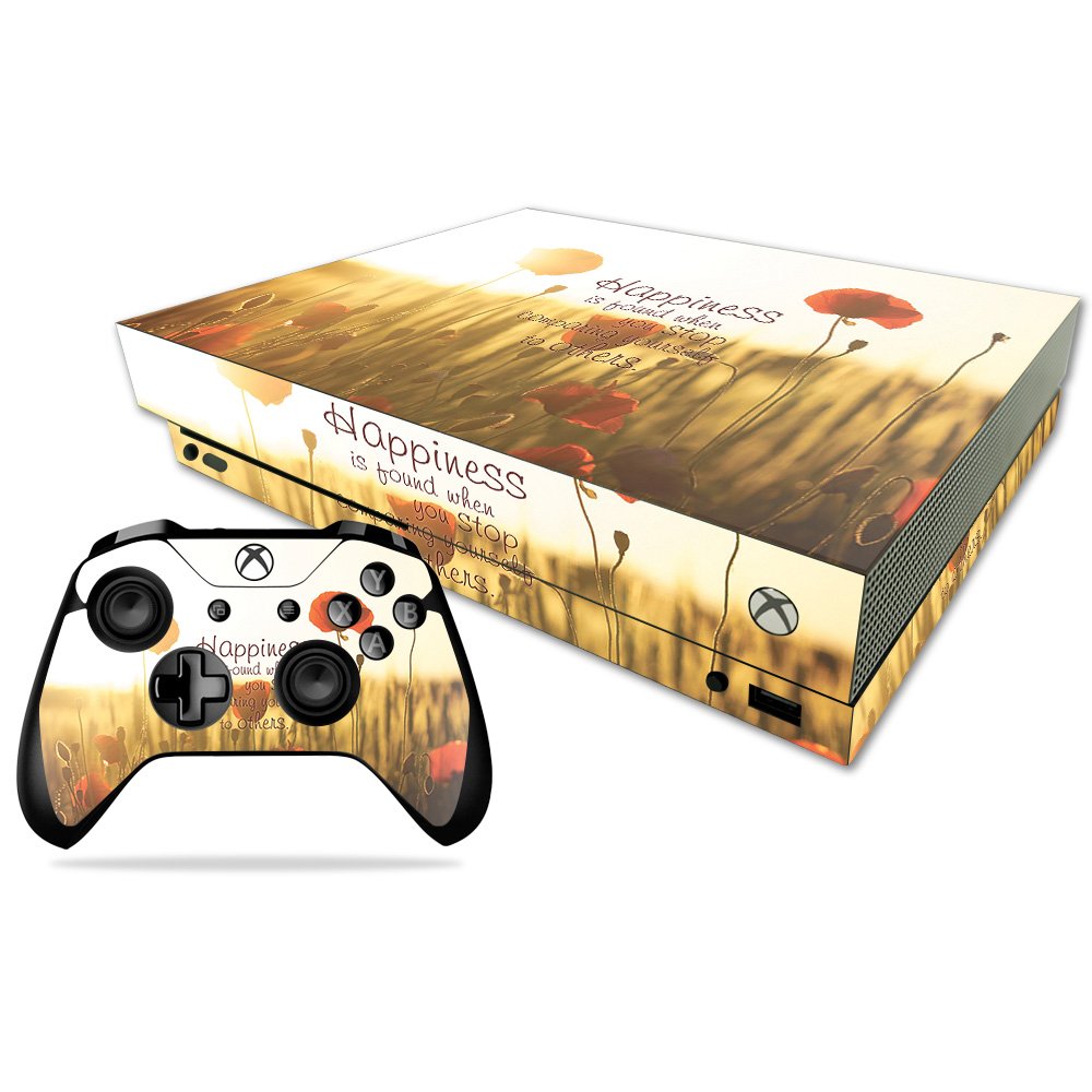 MIGHTY SKINS Xbox One X Skin - Be Happy | Durable Vinyl Decal Wrap, Easy to Apply & Remove, Made in USA