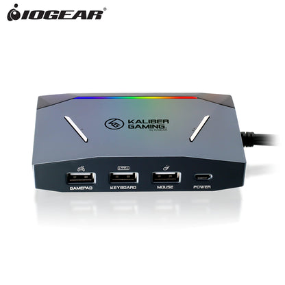 IOGEAR KeyMander 2 3Play Keyboard/Mouse Sharing Switch for PC & Consoles - Model GES1337, Grey