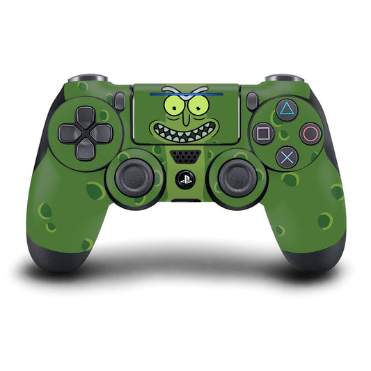 Head Case Designs Officially Licensed Rick And Morty Pickle Rick Graphics Vinyl Sticker Gaming Skin Decal Cover Compatible With Sony PlayStation 4 PS4 DualShock 4 Controller
