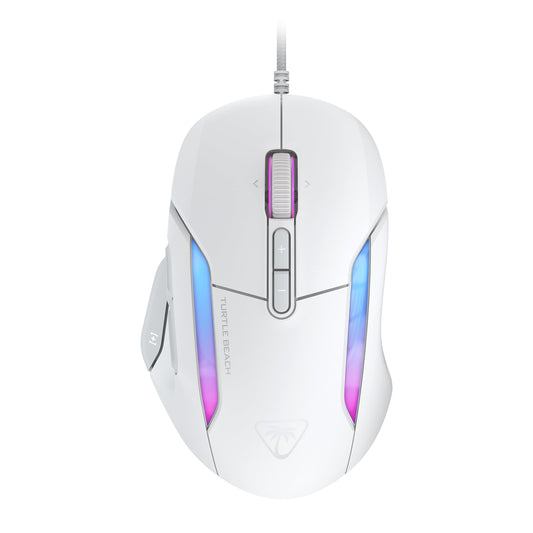 Turtle Beach Kone II Wired RGB Gaming Mouse, 26000 DPI, Ergonomic Design, Arctic White, Model TBM-1003-15
