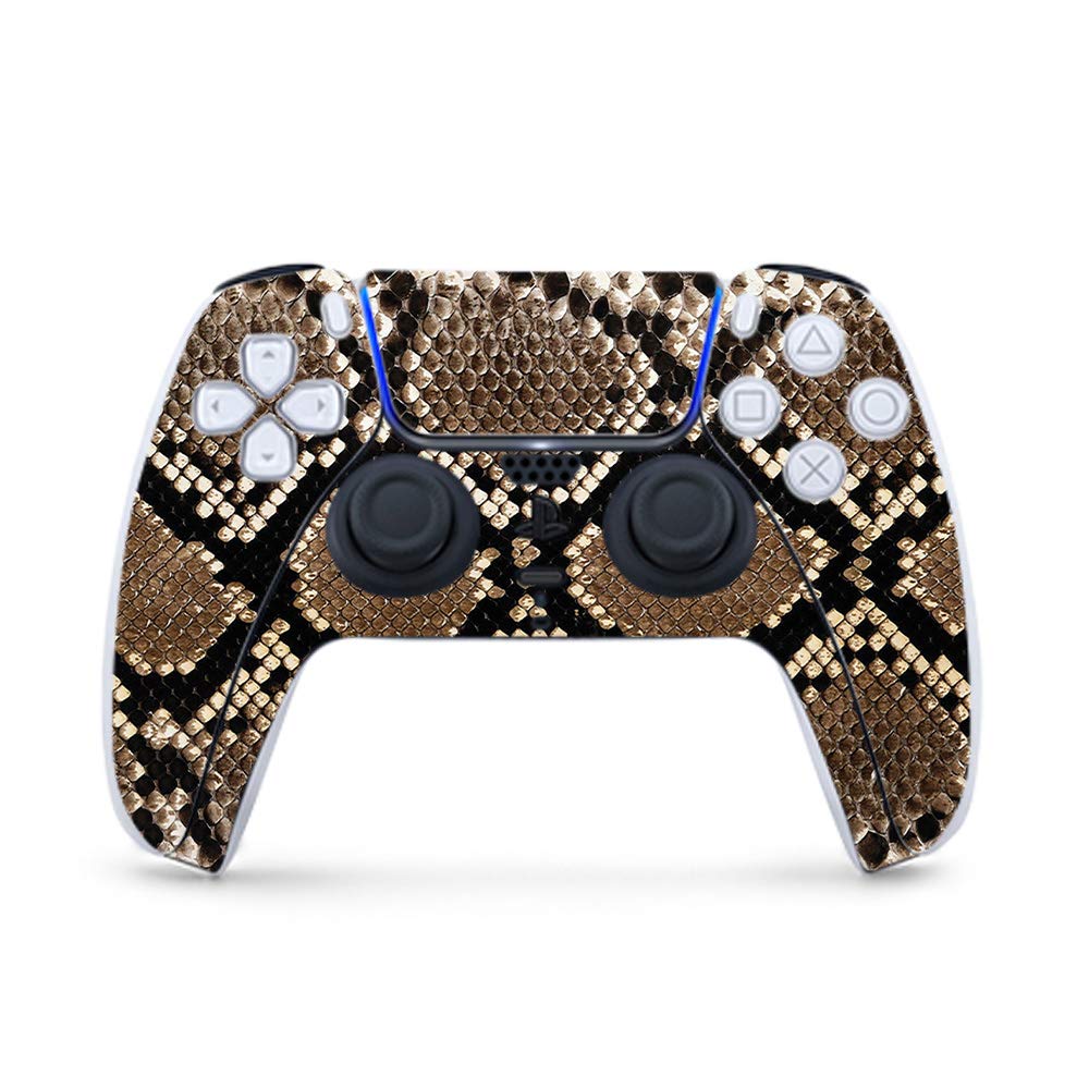 MightySkins Gaming Skin for PS5 / Playstation 5 Controller - Rattler | Protective Viny wrap | Easy to Apply and Change Style | Made in The USA