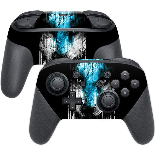 MIGHTY SKINS Nintendo Switch Pro Controller Skin - Wild Rain, Durable Vinyl Decal Wrap, Easy to Apply & Change Styles, Made in USA
