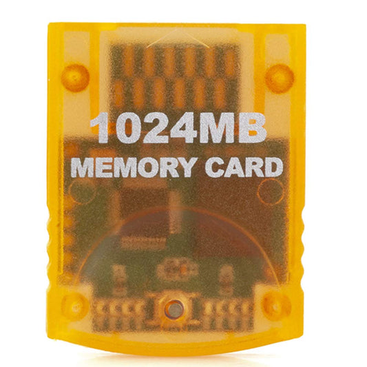 RGEEK 1024MB High Speed Game Memory Card for Nintendo Gamecube/Wii - Yellow, Model RGEEK-WII