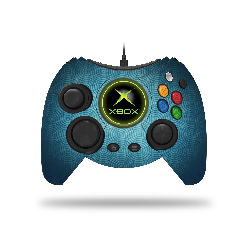 MIGHTY SKINS Xbox One Hyperkin Duke Controller Skin - Blue Swirls, Durable Vinyl Wrap, Easy to Apply/Remove, Made in the USA