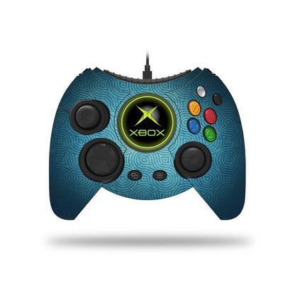 MIGHTY SKINS Xbox One Hyperkin Duke Controller Skin - Blue Swirls, Durable Vinyl Wrap, Easy to Apply/Remove, Made in the USA