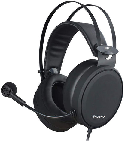 NUBWO N7 Gaming Headset - Wired Stereo Headphones for PS4/Xbox One/PC - Noise Cancelling Mic, 3.5mm, Black