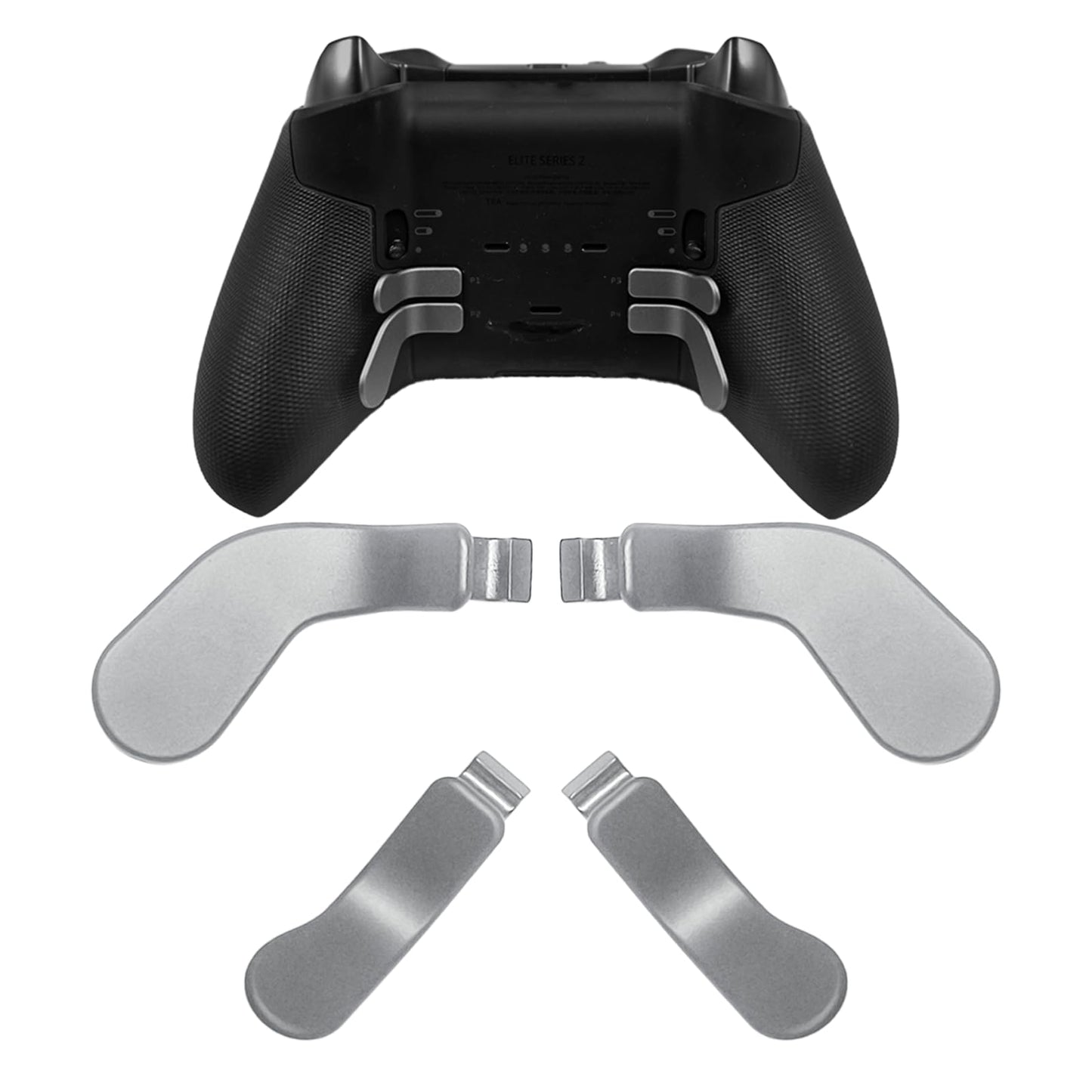 CaoXiong 4 Pack fine design Series 2 Controller Paddles for Xbox fine design 2 Controller Paddles Metal fine design 2 Controller Paddles for Xbox One fine design Controller Series 2 Back Buttons(Silver)