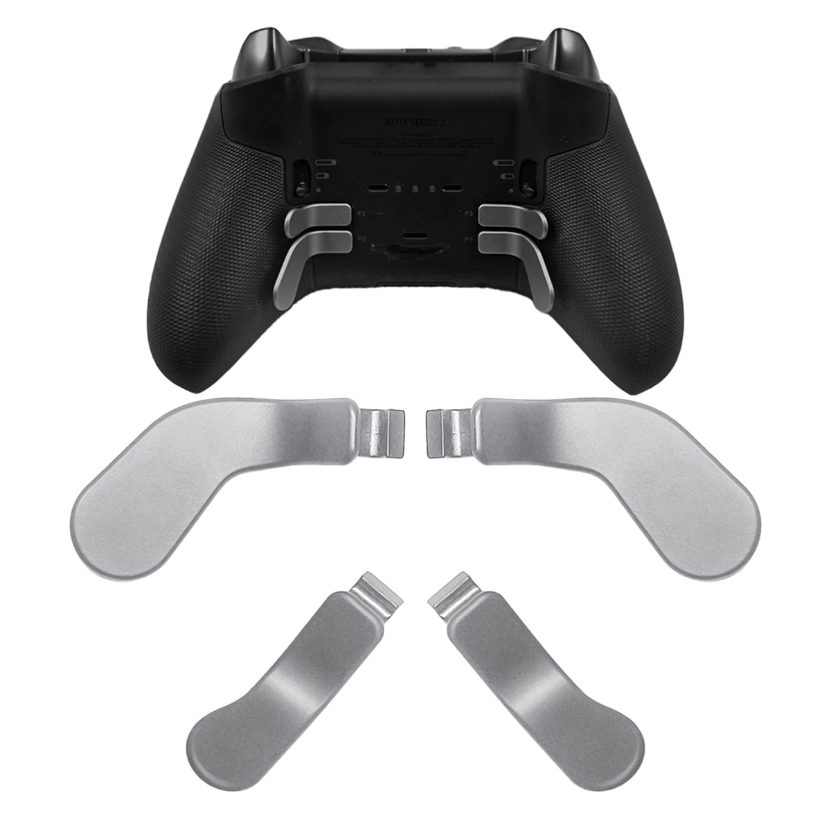CaoXiong 4 Pack fine design Series 2 Controller Paddles for Xbox fine design 2 Controller Paddles Metal fine design 2 Controller Paddles for Xbox One fine design Controller Series 2 Back Buttons(Silver)