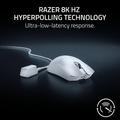 Razer Viper V3 Pro Wireless Gaming Mouse - 55g, 35K DPI, 8K Polling, 8 Programmable Controls, White