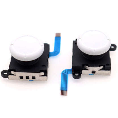 Deal4GO Joy-con Thumbstick Replacement Set for Nintendo Switch Lite - 2-Pack, White, Fixes Drift, Model Lite-Stick-W2