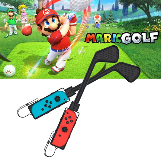 Uxilep Golf Club for Mario Golf: Super Rush - for Nintendo Switch Joy-con Accessories,Mini Golf Clubs Hand Grip Accessories with